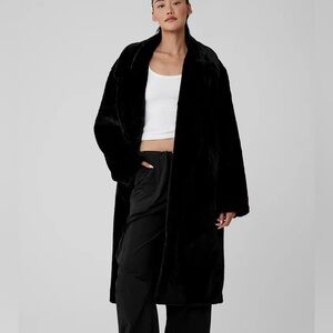 Alo Oversized Faux Fur Trench 🖤